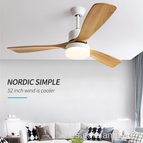 Ventilador de techo premium con luz y control remoto